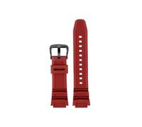 Compatible con Casio W218H AE-1200 AE1100 1300 SGW-300 SGW400 MRW-200 Correa de reloj de silicona de 18mm(Red Black)
