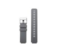 Compatible con Casio W800H F-91W F105/108 A158/168 AE1200/1300 de silicona 18mm Correa de reloj(Grey silver)