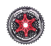 Compatible con Cassette SunRace CSMS3/CSMX3 de relación Amplia (11-46T/11-51T), Rueda Libre para Bicicleta de montaña de 10 velocidades, para buje HG.(11-46T Black)