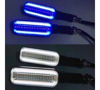 Compatible Con CB500X Para NC750X Para CB500X Para CB750 Para CBR650R Para CBR500R Para CBR650F Lámpara De Luz Intermitente Para Intermitentes De Motocicleta motocicleta Intermitentes(Blue and white)