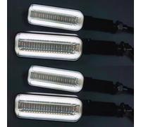 Compatible Con CB500X Para NC750X Para CB500X Para CB750 Para CBR650R Para CBR500R Para CBR650F Lámpara De Luz Intermitente Para Intermitentes De Motocicleta motocicleta Intermitentes(2 pair white)