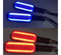 Compatible Con CB500X Para NC750X Para CB500X Para CB750 Para CBR650R Para CBR500R Para CBR650F Lámpara De Luz Intermitente Para Intermitentes De Motocicleta motocicleta Intermitentes(Red and blue)