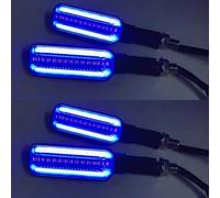 Compatible Con CB500X Para NC750X Para CB500X Para CB750 Para CBR650R Para CBR500R Para CBR650F Lámpara De Luz Intermitente Para Intermitentes De Motocicleta motocicleta Intermitentes(2 pair blue)