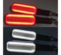 Compatible Con CB500X Para NC750X Para CB500X Para CB750 Para CBR650R Para CBR500R Para CBR650F Lámpara De Luz Intermitente Para Intermitentes De Motocicleta motocicleta Intermitentes(Red and white)