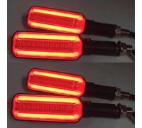 Compatible Con CB500X Para NC750X Para CB500X Para CB750 Para CBR650R Para CBR500R Para CBR650F Lámpara De Luz Intermitente Para Intermitentes De Motocicleta motocicleta Intermitentes(2 pair red)