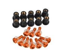 Compatible con Cbr125r para Cbr250r para Cbr300r para Cbr500r para Cbr600 Tuercas Y Pernos para Parabrisas Tornillos para Motocicleta Sujetador de carenado(Orange)