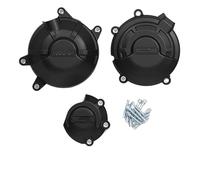 Compatible con CBR500R, CB500F/X y NX500 2019-2025 Juego de Cubierta de Motor Cubierta de Pulso Cubierta de alternador Cubierta de Embrague(Set)