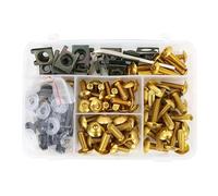 Compatible Con CBR900RR Para CBR929RR Para CBR954RR Para CBR1000RR Carenado Para Kit De Pernos Terminal Batería Parabrisas Casco Surtido Kit Pernos Moto(Yellow)