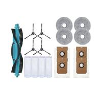 Compatible con Cecotec Conga 11090/13090 Spin Revolution, piezas, cepillo lateral principal, filtro HEPA, paño de fregona, accesorios(WHITE)