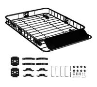 Compatible con cesta de carga for portaequipajes de techo VEVOR, 46 x 36 x 4,5 pulgadas y 51 x 36 x 5 pulgadas, capacidad de 200 libras, transportador de carga en el techo for camioneta SUV(64 inches)