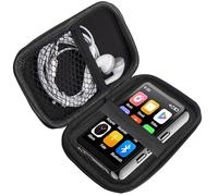 Compatible con Cetoon Player Case 2,4 Pulgadas,Soporte con mosquetón de Metal,para Organizar Grabadora de Voz, para Bluetooth MP3 / MP4 Player/Auriculares/iPod Touch (Negro)