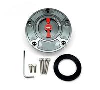 Compatible con CFMOTO 450SR 250SR MY22 NK250, Tapa de depósito de Combustible y Gasolina sin Llave for Motocicleta. Tapa De Tanque Combustible(Gray Red)