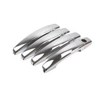 Compatible Con Chevrolet Para Camaro 2010-2015 Para Spark 2009-2011 Cromo Negro Cubierta Manija Puerta Coche Pegatinas Embellecedoras Accesorios Estilo Carcasa Manija Coche(Silver)