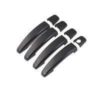 Compatible Con Chevrolet Para Camaro 2010-2015 Para Spark 2009-2011 Cromo Negro Cubierta Manija Puerta Coche Pegatinas Embellecedoras Accesorios Estilo Carcasa Manija Coche(Black)