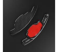 Compatible Con Chevrolet Para Camaro Para Corvette C7 2016 2017 2018 2019 2020 Accesorios Para Coche Con Levas De Cambio De Volante De Fibra De Carbono(2PCS Black)