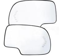 Compatible Con Chevy PARA Avalanche 1500 Lado Del Conductor 2003-2006 Espejos Con Calefacción, Lentes De Cristal Para Intermitentes Cristal de espejo lateral(Left and Right)