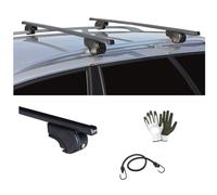 Compatible con Citroen C5 I SW Rieles Abiertos por año 2007 Barra DE Equipaje para Techo DE Coche HOMOLOGADA Barras DE Acero 127CM para Alta Capacidad DE REALIZACIÓN 100KG