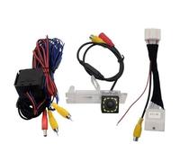 Compatible con Clio 4 Iv para Mk3 para Mk4 2012-2018, pantalla de cámara de marcha atrás, ojo de pez, trayectoria dinámica, HD, cámara de visión trasera de coche, cámara de estacionamiento (8 LED) (12