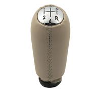 Compatible Con Clio III 2005-2009 Para Megane II 2002-2009 Para Scenic II 2003-2006 Para Kangoo 2009 Pomo Palanca Cambios 5 Velocidades Con Mango(Chrome Cap Beige)
