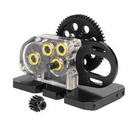 Compatible con Comp Builds Gspeed UGRC para SCX10 Pro para Capra 1/10 RC Crawler Cars Piezas Acrílico Transparente 2 Caja De Cambios para Baja Transmisión RC Mejoras