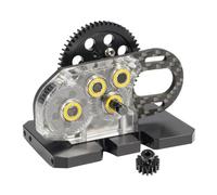 Compatible con Comp Builds Gspeed UGRC para SCX10 Pro para Capra 1/10 RC Crawler Cars Piezas Acrílico Transparente 2 Caja De Cambios para Baja Transmisión RC Accesorio del Coche