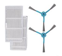 Compatible con Conga 9990 AI/apto para Conga 9590 / Ajuste para Conga 10090 A, cepillo lateral y juego de filtro apto para Cecotec para aspiradora Conga 9590 AI