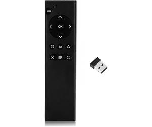 Compatible con control remoto PS4: control remoto multimedia de 2,4 GHz con receptor USB para Sony Playstation 4 (negro)
