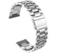 Compatible con correas de reloj Casio MDV106-1AV / MTP-VD01 para hombre, correa de repuesto de acero inoxidable de 22 mm de liberación rápida para Casio MDV-106 Series, plata, Medium, Moderno