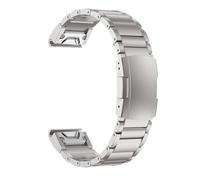 Compatible con correas de titanio Quickfit for Garmin de 22 mm y 26 mm, aptas for Fenix 7X 6X 7 6 Descent MK1 MK2, aptas for pulsera Epix Gen 2(Silver-01,26mm)