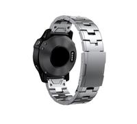 Compatible con correas de titanio Quickfit for Garmin de 22 mm y 26 mm, aptas for Fenix 7X 6X 7 6 Descent MK1 MK2, aptas for pulsera Epix Gen 2(Silver,22mm)