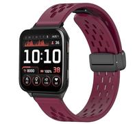 Compatible con correas Garmin Venu X1, correas de repuesto de silicona transpirable de liberación rápida compatibles con Garmin Venu X1 Smartwatch (rojo vino)