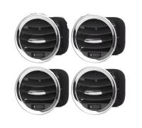 Compatible Con Corsa D 2007-2015 Tablero Cromado Ventilación Aire Acondicionado Salida Calefacción Cubierta A/C 13180765 13180868 Salida Aire Instrumentos(4pcs)