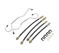 Compatible Con Corvette Para C2 Para C3 1965-1982 Kit De Línea De Freno Manguera De Goma Alarma De Freno Cable Sensor De Freno Contacto desgaste pastillas