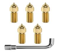 Compatible con CREA-lity Ender 5 S1/Ender 7 CREA-lity Ender 3 V3 SE M6 Boquillas de 0,4 mm 5 boquillas de latón de Alta Velocidad Accesorios for impresoras 3D