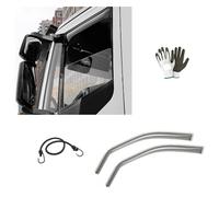 Compatible con DAF XF Euro 6 2P 14 in POI 15.025M Farad Juego DE 2 DEFLECTORES DE Aire para Lluvia Y Viento Camiones-Furgonetas-CAMIÓN DE Viento para Ventana DE Cristal