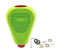 Compatible con Daiwa Drt Cq200 y Tatula 300 Modificado Tambor Fishing Reel Eva Perillas en colores verde, rojo y negro, incluyendo herramienta de rodamientos (rojo verde)