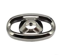 Compatible con Daiwa Fuego Cs para Regal para Lt Alphas Air Sv perilla de carrete de pesca, cubierta lateral, agarre de metal, accesorio de reparación para restauración de mango, tono gris (1 pieza