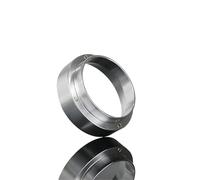 Compatible con Delonghi,Compatible con Breville Portafilter 51 53 54 58mm anillo dosificador de café magnético herramienta de embudo de Espresso(51MM silver)