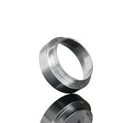 Compatible con Delonghi,Compatible con Breville Portafilter 51 53 54 58mm anillo dosificador de café magnético herramienta de embudo de Espresso(58MM silver)