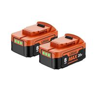 Compatible con DeWalt batería de Iones de Litio Recargable de Alta Capacidad 20V 8.0Ah, batería de Herramienta DCB200, DCB206, DCB184 con Pantalla(2pcs)