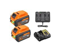 Compatible con Dewalt, DCB609 60V MAX Flexvolt batería 9000mAh batería Compatible DCB547-XJ DCB606 DCB200 DCB182 DCB204 batería de herramienta eléctrica(9.0ahx4-4ACharger)