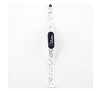 Compatible con Disney StellaLou Children's Electronic LED Watch Personaje de Dibujos Animados Stitch Doraemon Sports Impermeable Anime Watch Regalos for niños (Color : E)