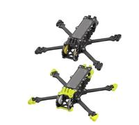 Compatible con DJI O3 O4 Air Unit FPV RC Drone Freestyle Frame Kit for construcción de cuadricóptero de carreras(VX3.5 Frame Yellow)