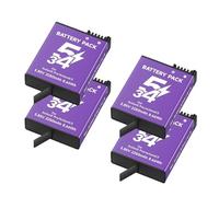 Compatible con dji Osmo Action 5 Pro y 6/4/3 360, batería de 2250 mAh con Caja de Carga Dual LCD(4Battery)