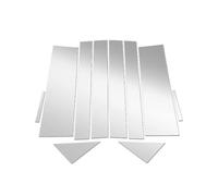 Compatible Con Dodge Para Grand Para Caravan 2008-2020 Molduras Cromadas Postes Ventana Puerta Calcomanía Exterior Plateada Pegatinas postes pilar coche