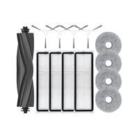 Compatible con Dreame Bot L10 Prime / L10s Pro / L10 Pro Aspiradora Rodillo principal Cepillo lateral Filtro HEPA Paños de fregona Trapos Accesorios(13PCS)