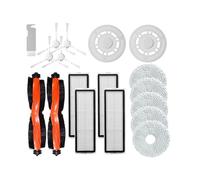 Compatible con Dreame BOT W10s, W10s Pro y W20, Piezas for Robot Aspirador, Limpiador Lateral/Rodillo, Cepillo, Cubierta, Filtro HEPA, mopa, paño, Trapos, Accesorios.(Set 4)