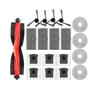 Compatible con Dreame Bot X40 Ultra Robot Aspirador Accesorios de Repuesto Kit de Piezas Cepillo Principal/Corte de Pelo/Lateral de Goma, Filtro, Trapo de Fregona(Yellow)
