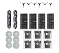 Compatible Con Dreame, Compatible Con Mova, E30 Ultra, Piezas De Repuesto For Aspiradora, Cepillo Principal, Cepillo Lateral, Paño, Bolsa For Polvo, Filtro(24pcs b)
