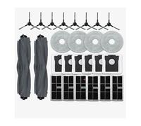 Compatible con Dreame L10s Pro Ultra Heat RLL82CE/X30 Ultra/Compatible con Mova E30 Ultra - Cepillos antienredos, filtros y bolsas selladas for aspiradoras robot.